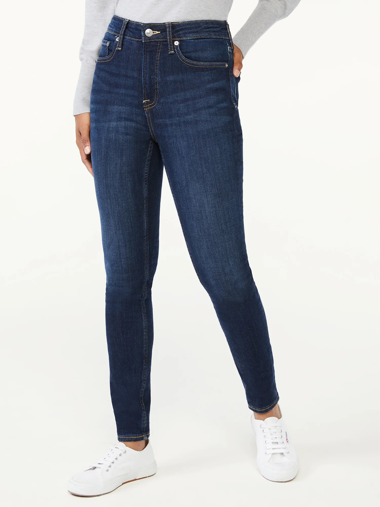 Free Assembly Women's High Rise Skinny Jeans | Walmart (US)
