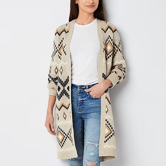 new!a.n.a Womens Long Sleeve Open Front Cardigan | JCPenney