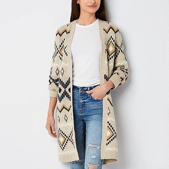 new!a.n.a Womens Long Sleeve Open Front Cardigan | JCPenney