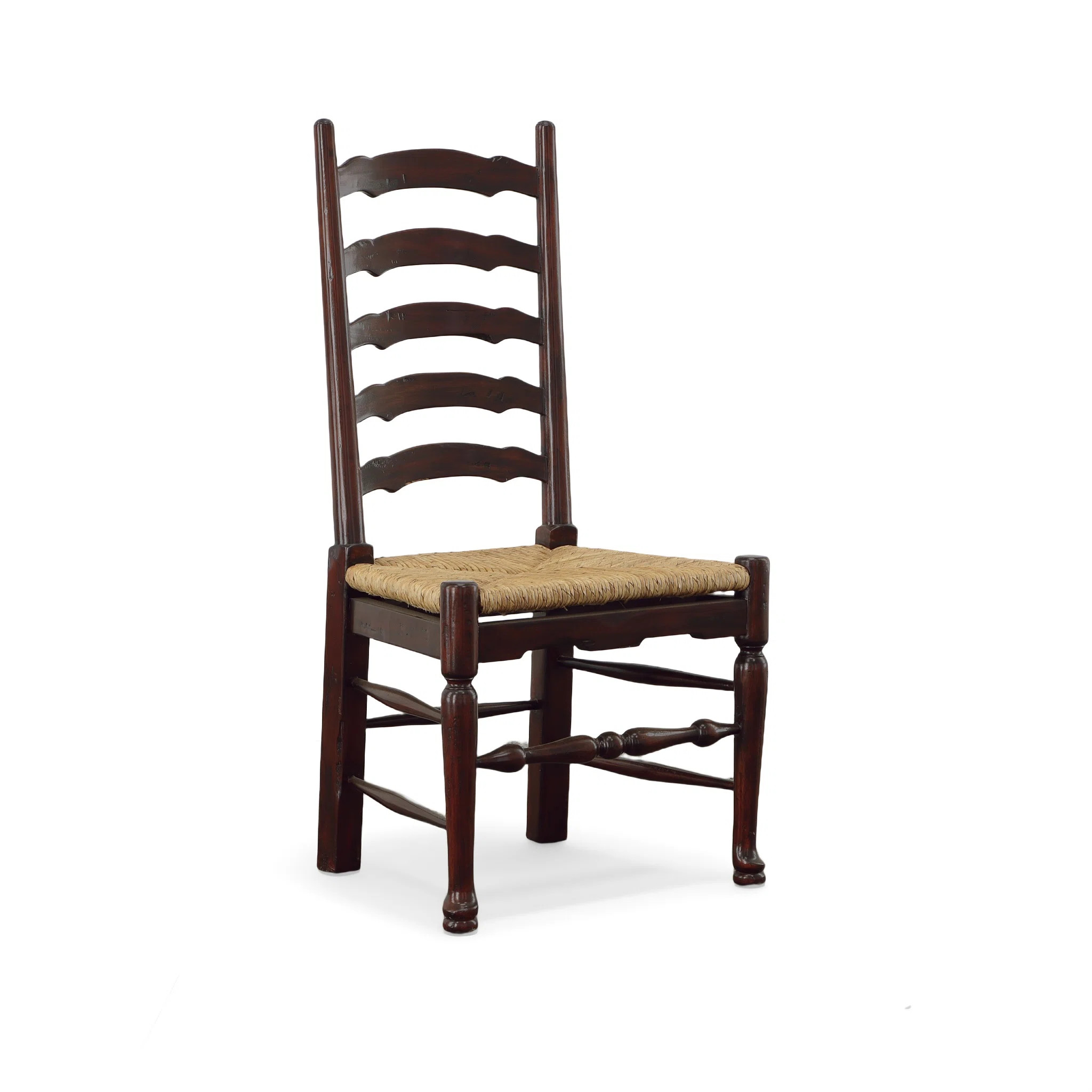 English Country 18'' H Mahogany Solid Wood Side Chair (Set of 2) | Wayfair North America