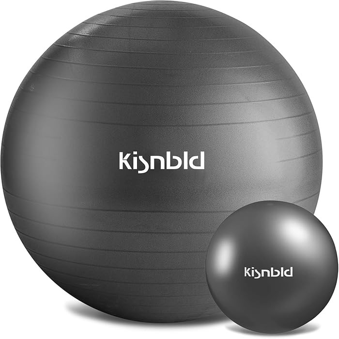 Exercise Ball, Extra Thick Yoga Ball for Workout Pregnancy Stability, 4 Sizes Anti-Burst Balance ... | Amazon (US)