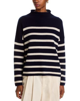 100% Cashmere Rollneck Striped Sweater - Exclusive | Bloomingdale's (US)