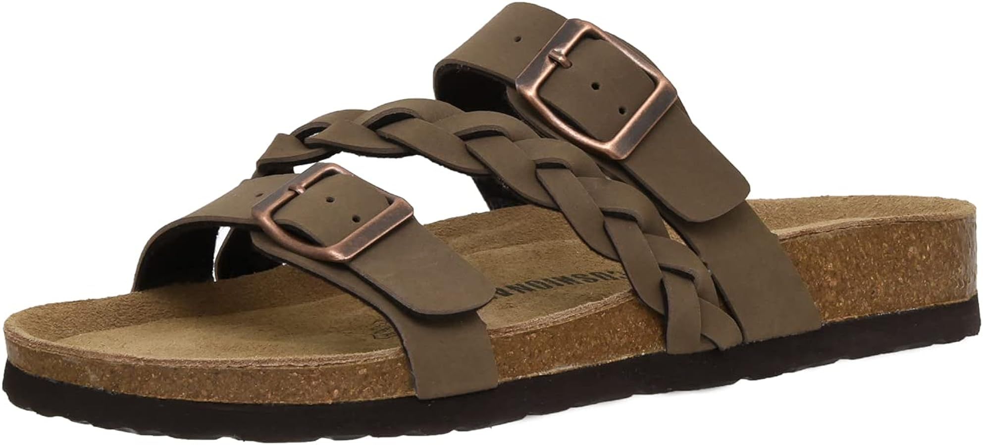 CUSHIONAIRE Women's Lizzy Cork footbed Sandal with +Comfort and Wide Widths Available | Amazon (US)