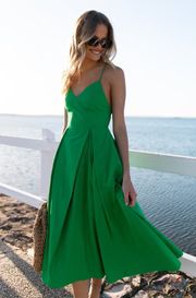 Stella Midi Dress - Emerald | Petal & Pup (US)