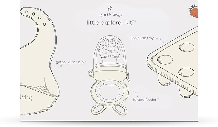 Moss and Fawn Little Explorer Kit - Silicone Frozen Breast Milk Popsicle Kit with Forage Feeder, ... | Amazon (US)