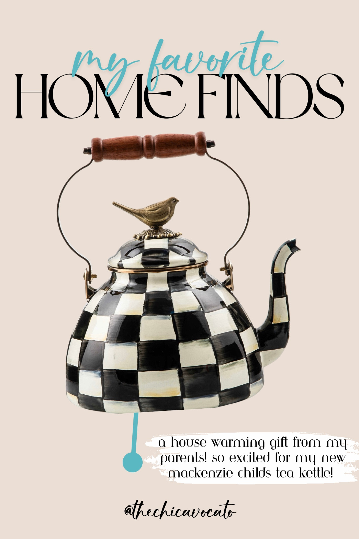 Just got this Mackenzie Childs Tea Kettle! Perfect for leaving out as a decoration and your favorite warm beverage! 

I can’t wait to use this in our new house!! 

#LTKhome #LTKstyletip #LTKSeasonal