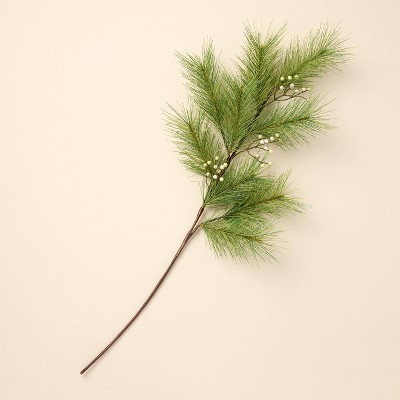 Faux Needle Pine and Snowberry Christmas Stem - Hearth & Hand™ with Magnolia | Target
