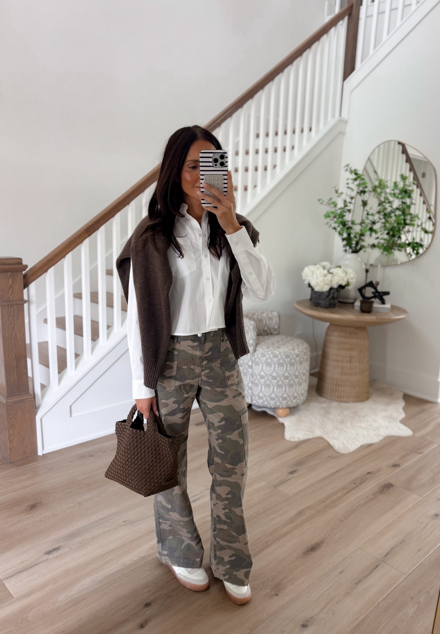 These cargo pants are another great find I can’t stop wearing!
Also, the sneakers and button down shirt are currently on sale.

Fall fashion, camo pants, elevated casual, neutral style, annabrstyle





#LTKStyleTip #LTKPetite #LTKSaleAlert