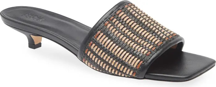 NORDSTROM RACK Ilene Woven Kitten Heel Sandal (Women) | Nordstromrack | Nordstrom Rack