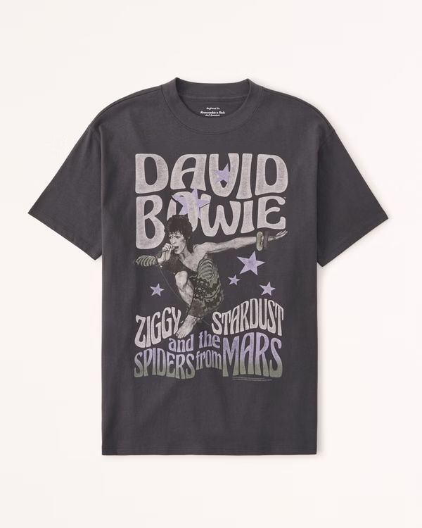 Oversized Boyfriend David Bowie Graphic Tee | Abercrombie & Fitch (US)
