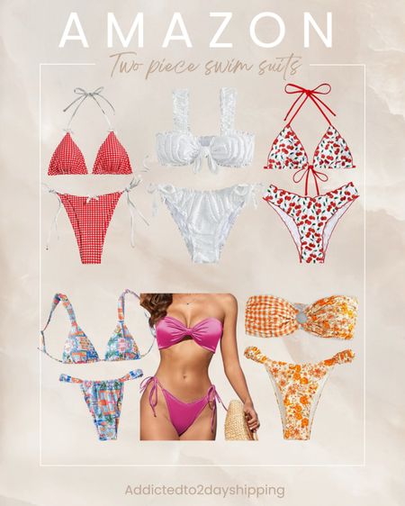 Rounded up some cute and trendy two piece swim suits from Amazon! 

Summer bikini, red gingham bikini, white eyelet ruffle two piece swim suit, strapless two piece swim suit, cherry print bikini, shiny pink two piece swim suit, high waisted bikini



#LTKSwim #LTKFindsUnder100 #LTKSeasonal