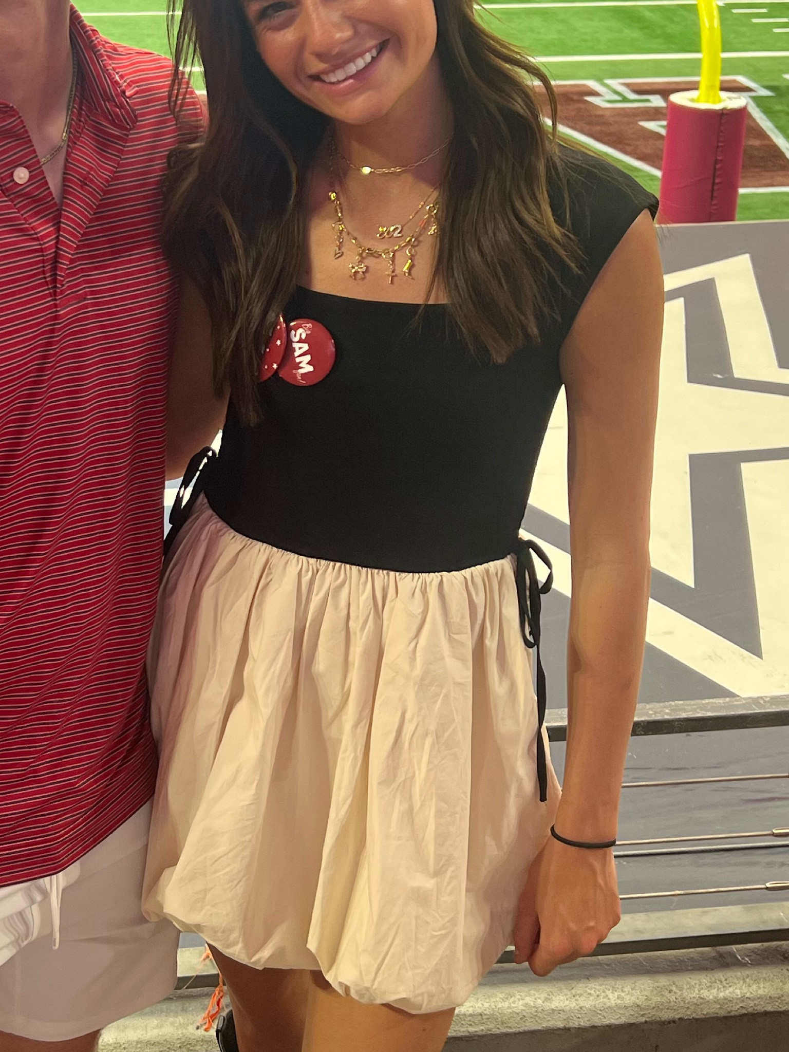  cute dress for gameday!! 
bows on side!! 

#LTKSeasonal #LTKOver40 #LTKStyleTip