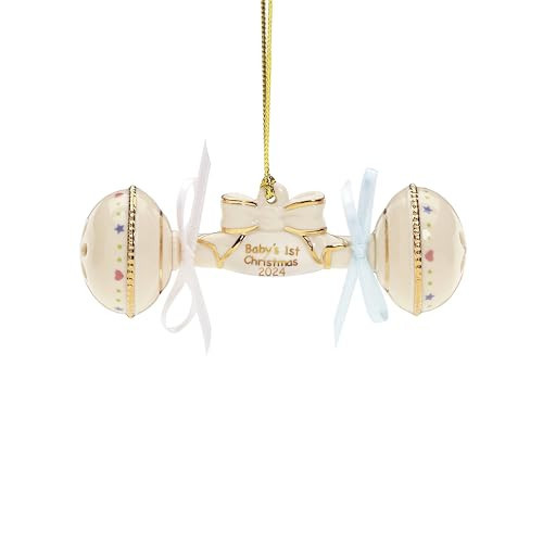 Lenox 895758 2024 Baby's 1st Christmas Tree Ornament Rattle | Amazon (US)