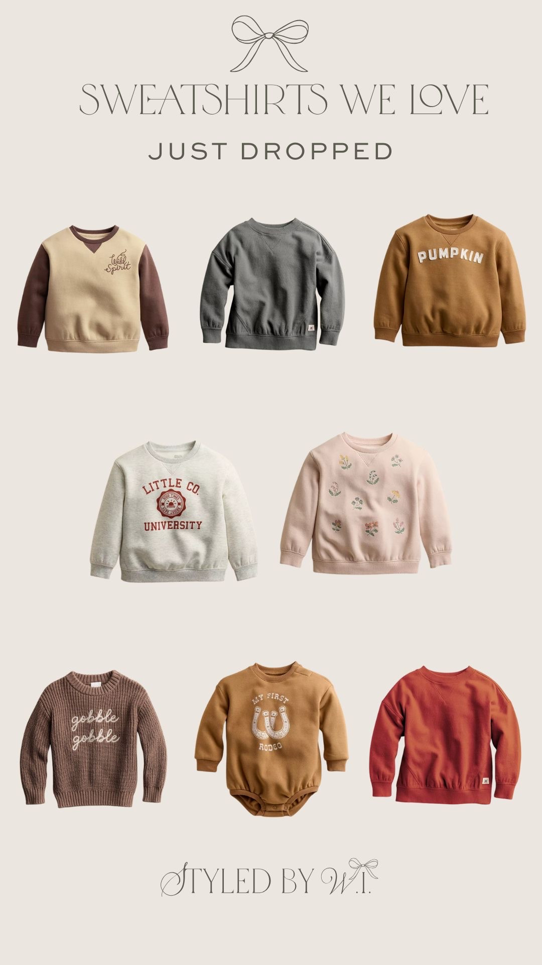 Cute Little Co sweatshirt for a cozy Fall. 

#LTKKids #LTKStyleTip #LTKSeasonal