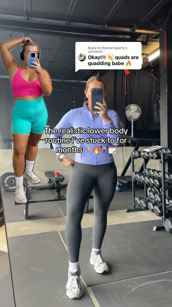 Midsize Gym Outfit of the Day 💜🩶 size 10 | M\L | 5’4” 

#LTKMidsize #LTKfitnessgoals #LTKActive