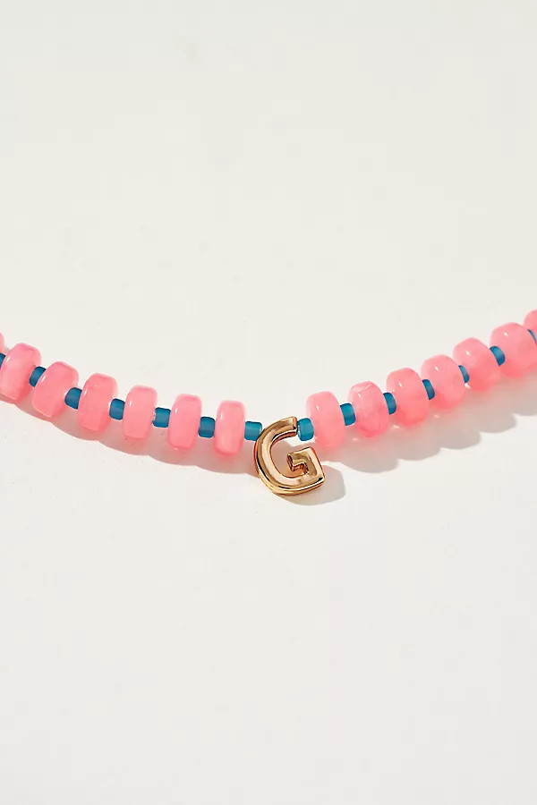 Beaded Monogram Necklace | Anthropologie (US)