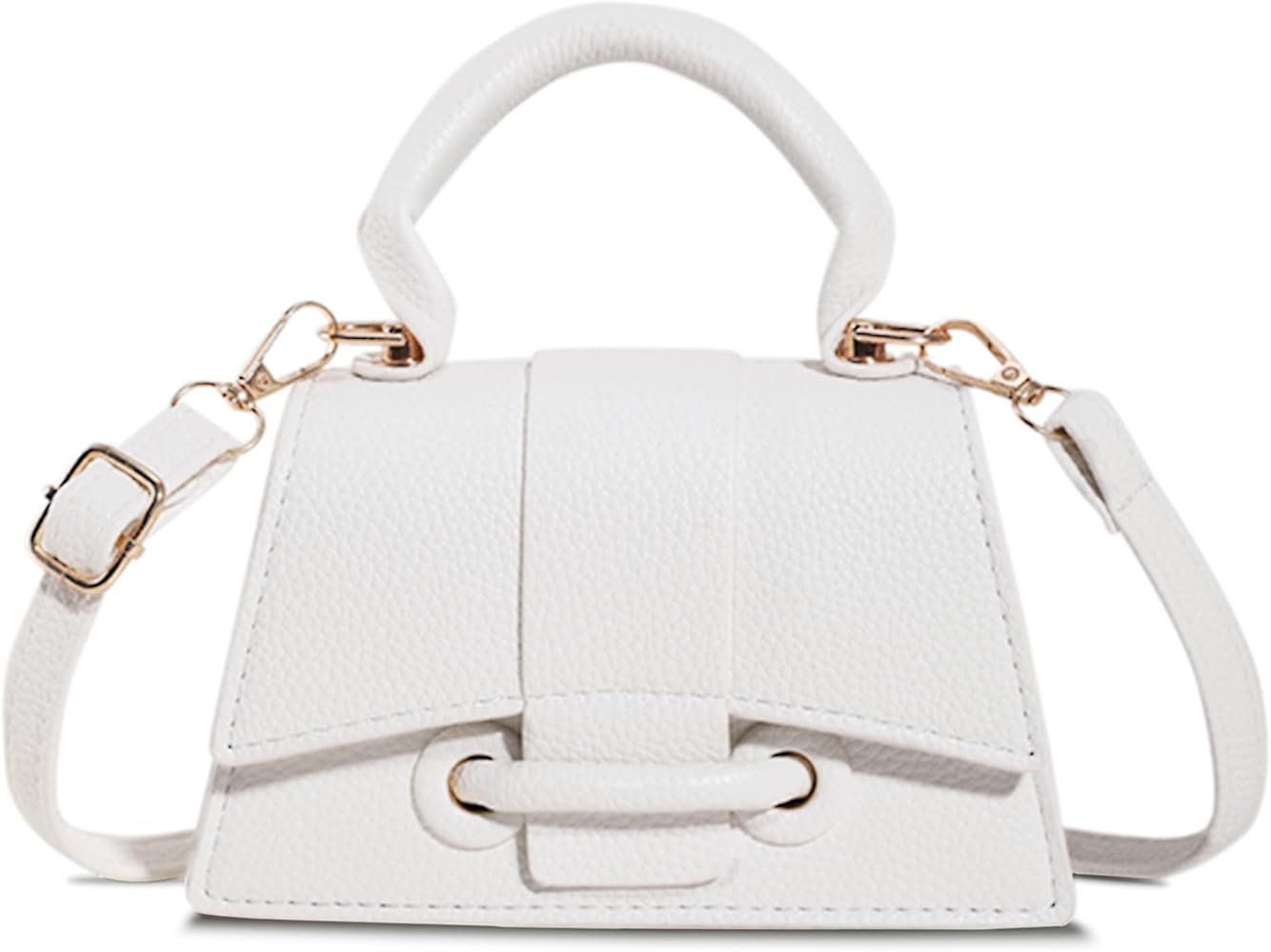 FALETO Mini Purses for Women Cute Top Handle Crossbody Bag Stylish Tiny Clutch Handbag with Strap | Amazon (US)