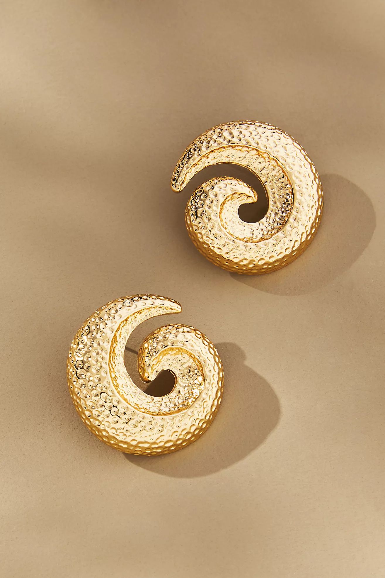 Textured Swirl Stud Earrings | Anthropologie (UK)