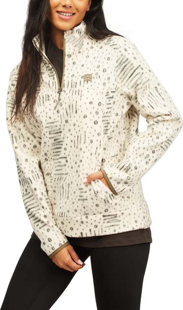 Billabong Boundary Half Zip Mock Neck Fleece Pullover | Nordstrom | Nordstrom