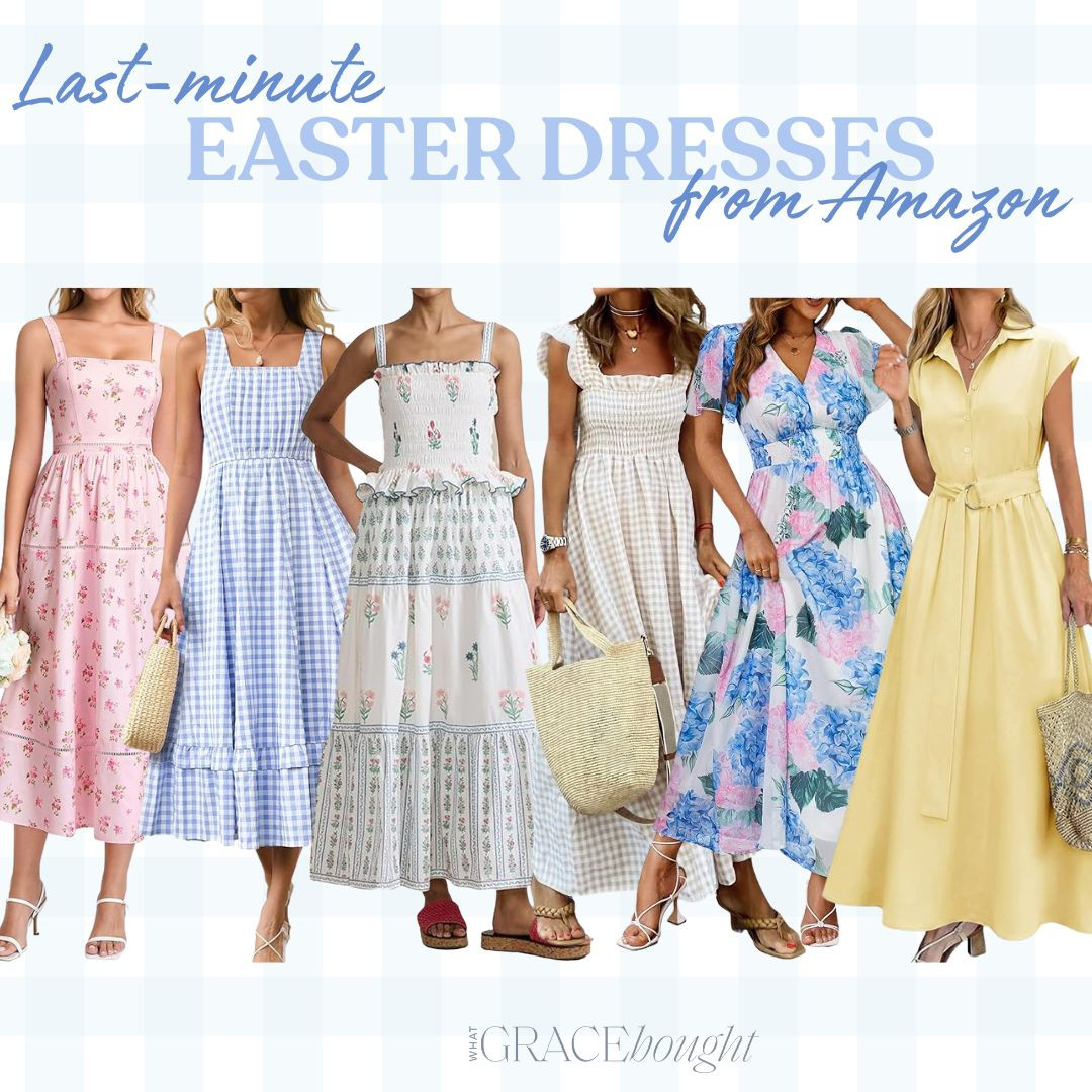 Last-minute Easter dresses from Amazon that all arrive before Sunday! 

Easter dress, Mother's Day dress, spring dress, summer dress.  

 
