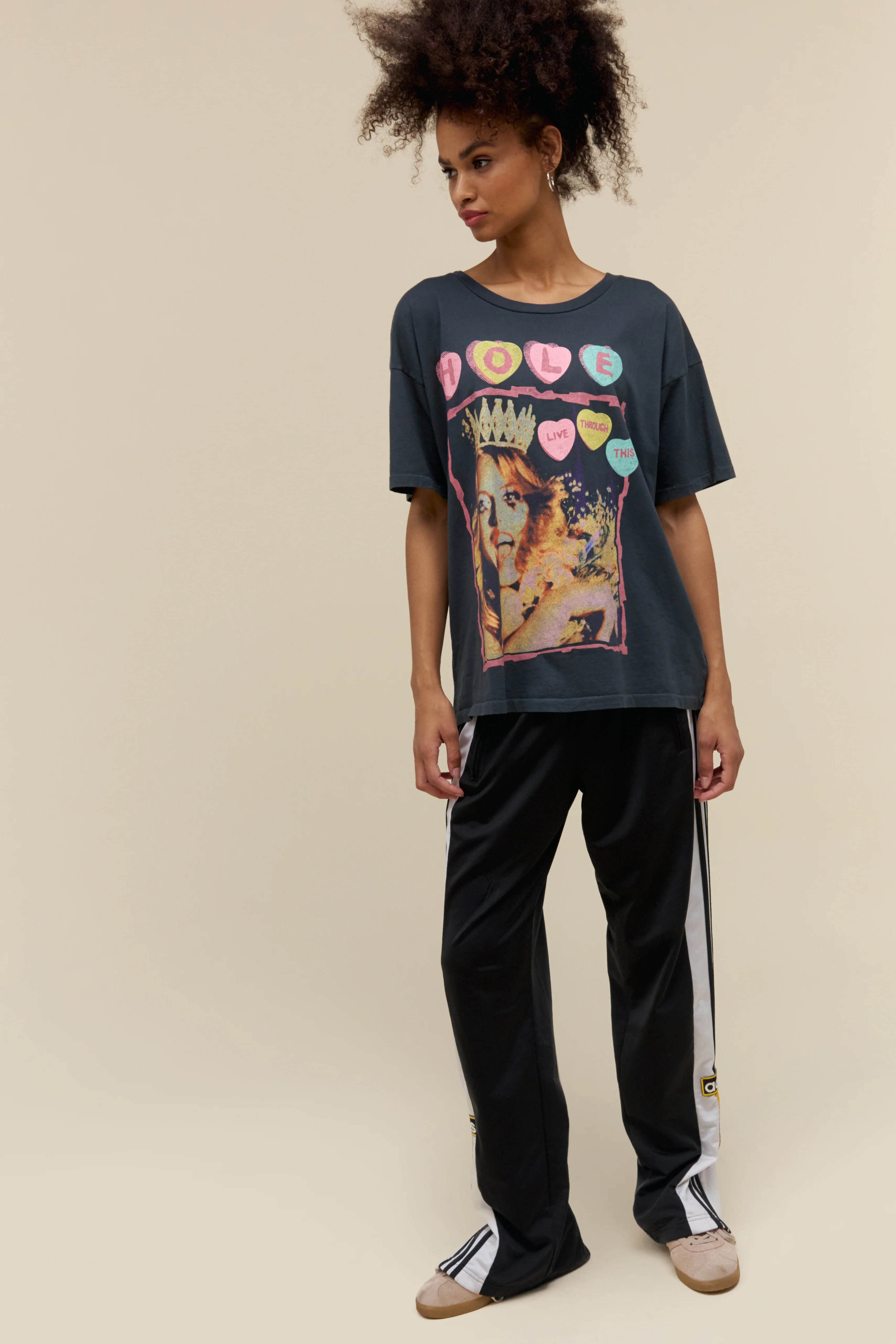 Hole Live Through This Merch Tee in Vintage Black | Daydreamer