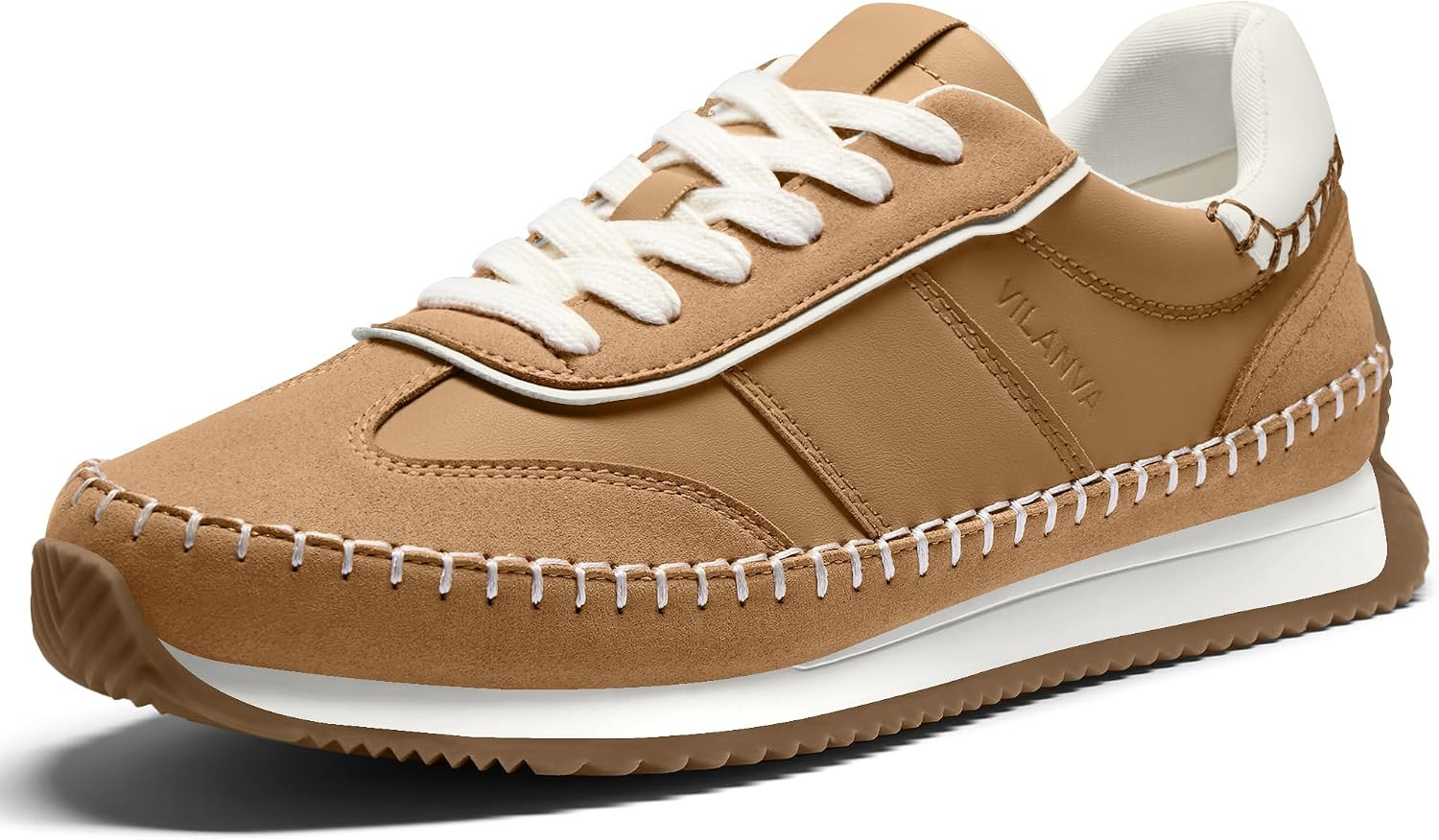 Vilanva Women's Fashion Sneakers Casual Tennis Shoes with Non-Slip Retro Gum Sole Ladies Walking Trendy Footwear | Amazon (US)