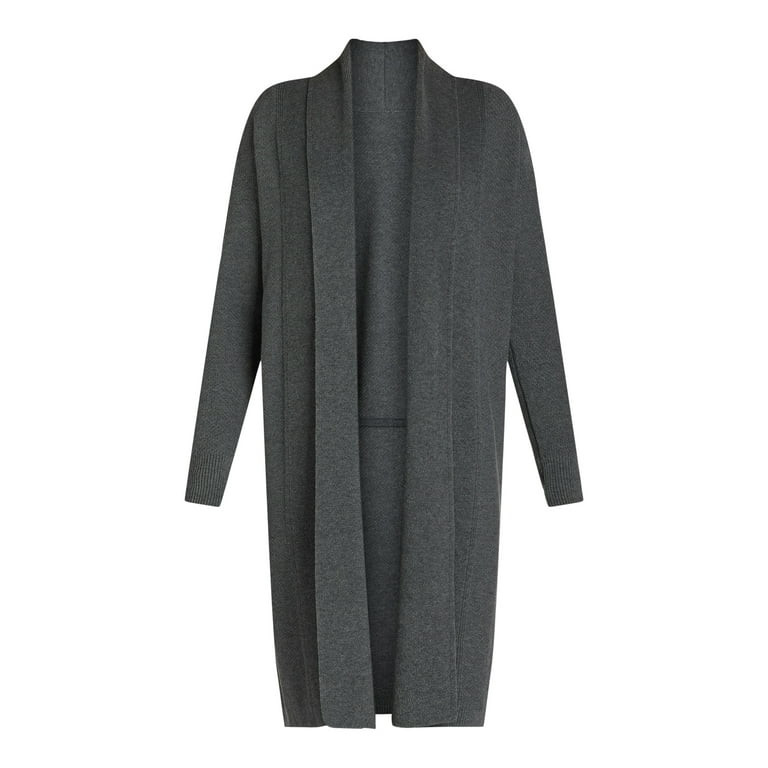 Time and Tru Women's and Women’s Plus Duster Cardigan Sweater, Midweight, Sizes XS-4X | Walmart (US)