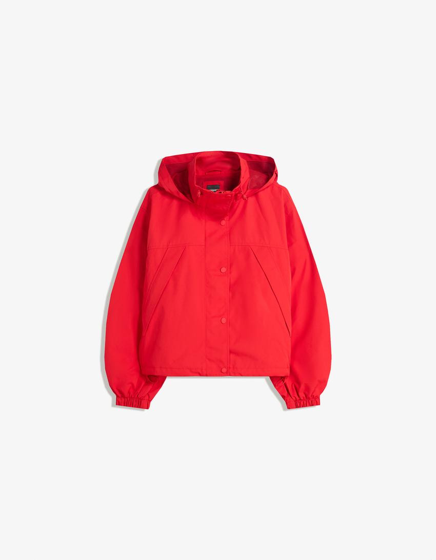 Water-resistant & windproof technical jacket - Jackets and trench - Women | Bershka GB
