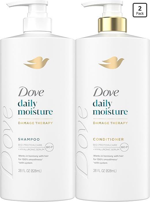 Champ\u00fa Dove Damage Therapy Humedad Diaria 28 fl oz y Acondicionador Dove Humedad Diaria 28 f... | Amazon (US)