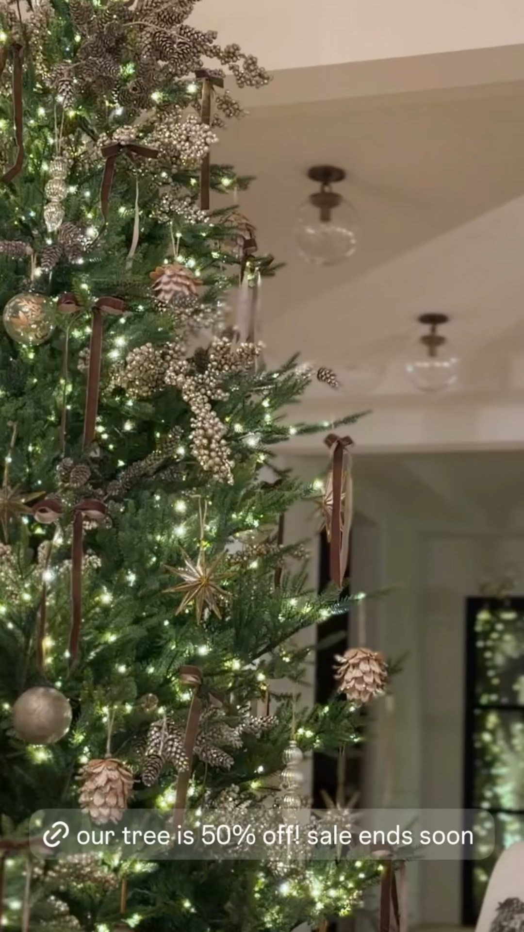 Our Christmas tree is still 50% off! Truly the best time to grab it all year! Super easy to put together it requires no shaping and has the most beautiful shape in color

McGee and Co Christmas tree, McGee & Co holiday tree, 9ft Christmas tree, realistic faux Christmas tree, designer Christmas tree, premium holiday tree, McGee and Co sale, Christmas tree 50% off, luxury holiday decor, brown and gold tree decor, Pottery Barn style ornaments, Amazon ribbon, holiday home styling, modern organic Christmas decor, elegant Christmas tree, winter living room decor, festive tree decorations, trending holiday tree, must-have Christmas tree, viral home decor, holiday sale find, interior design Christmas tree, McGee and Co discount, seasonal home decor.

#LTKHoliday #LTKHome #LTKSeasonal