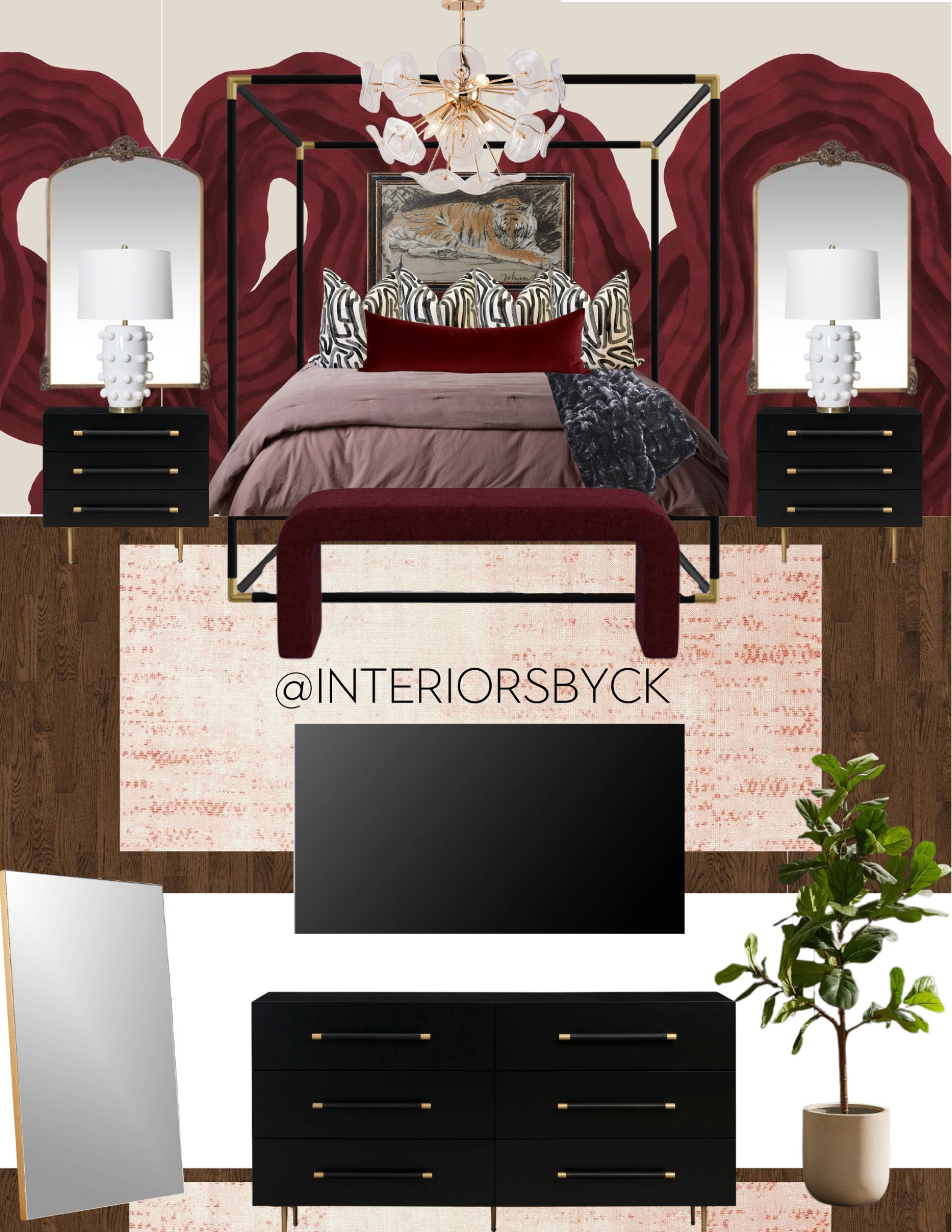 MOODY BEDROOM DESIGN 