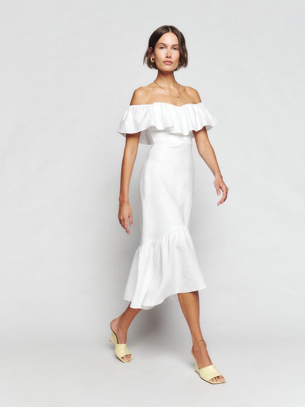 Baela Linen Dress | Reformation (US & AU)