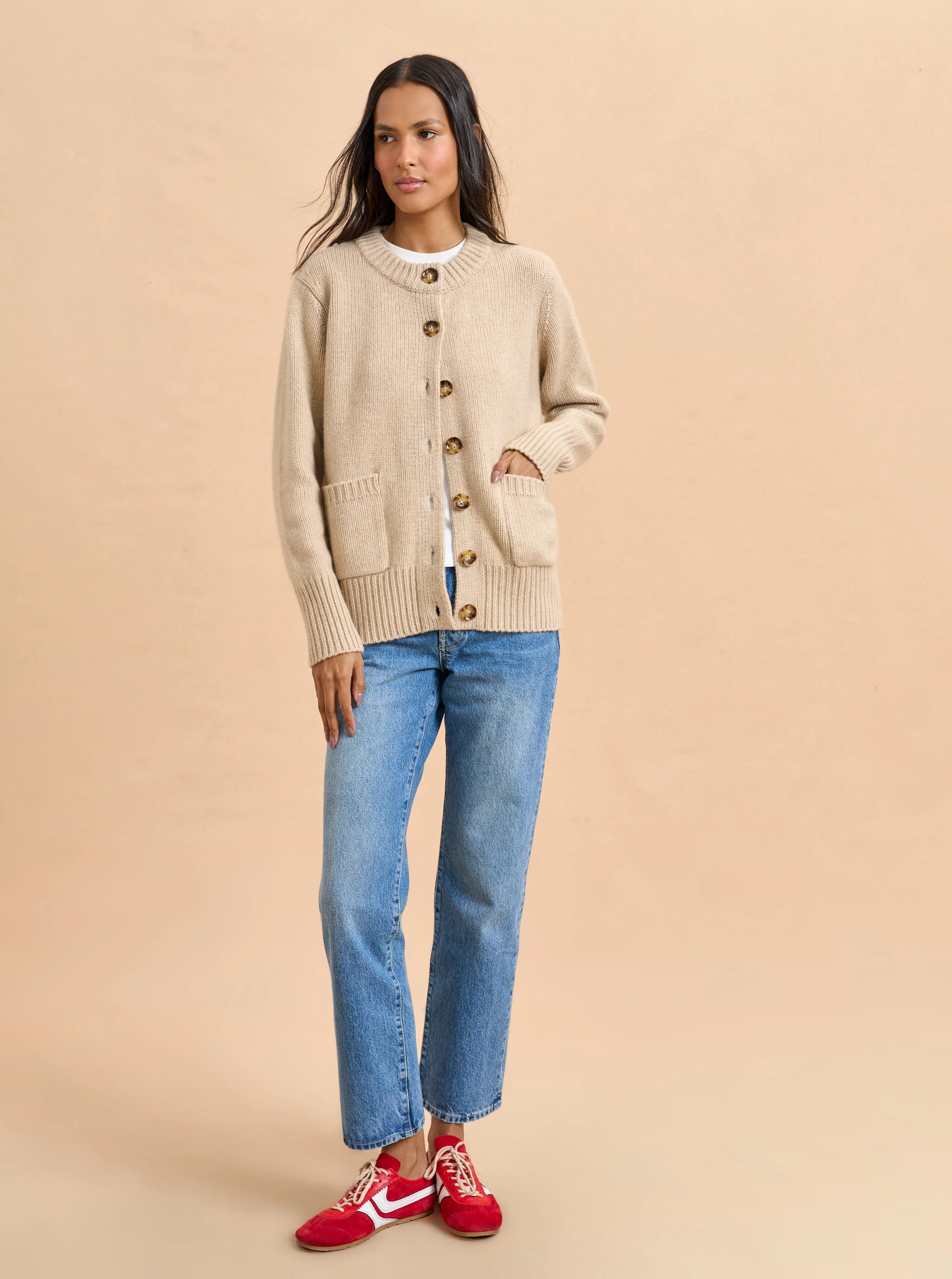 Solid Marin Cardigan | La Ligne