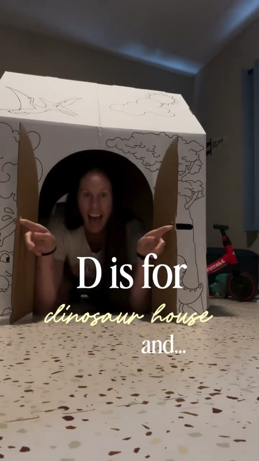 D Letter Study! 

We do about one new letter each week for our preschool homeschool. 

To say my dino-loving dudes were obsessed with this week is an understatement! 

Letter Dd Activities: 

🦖identify dinosaur names on dino house + play inside (we will come back and color in a year or so) 
🦖 crack open some dino eggs 
🦖dinosaur dig sensory bin 
🦖count and sort dinosaur manipulatives 
🦖dot to dot marker activities 
🦖dog craft w/ toilet paper tube 
🦖drawing!!
🦖dice games with wrapped tissue boxes 
🦖build the letter D with #magnatiles , #playdough , and more! 

(sorry I didn’t get pictures of everything!) 

FOLLOW me, then COMMENT ✨LETTER D✨ for links to activities we did! 

If you’re a preschool homeschool mom who’s not sure they’re “doing enough” for your littles, just know that you are! 

Spending time together, gentle exposure to learning, and lots and lots of play *are* enough!! 🫶

#homeschoolideas #preschool #letterd