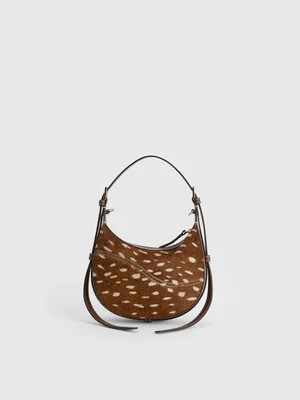 Silea Cannella Printed Cerbiatto/Leather Mini hobo bag | ATP Atelier