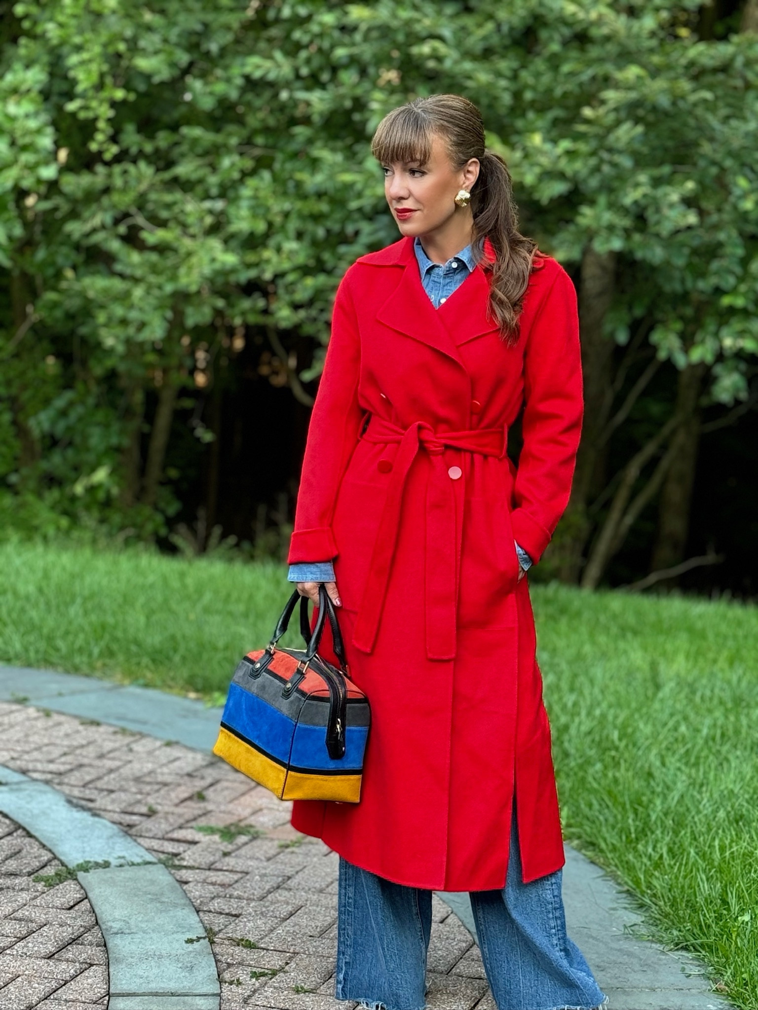 Fall trends | red trench | Alice Olivia handbag | fall coats 

#LTKStyleTip #LTKSeasonal