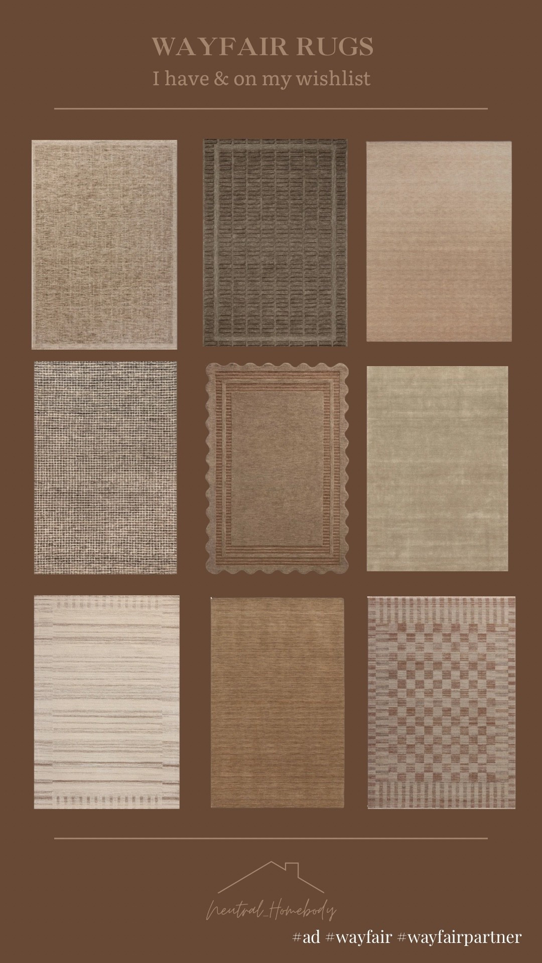 Wayfair rugs I have & are on my wish list 🤎 

#ad #wayfair #wayfairpartner

#LTKHome #LTKSeasonal #LTKStyleTip