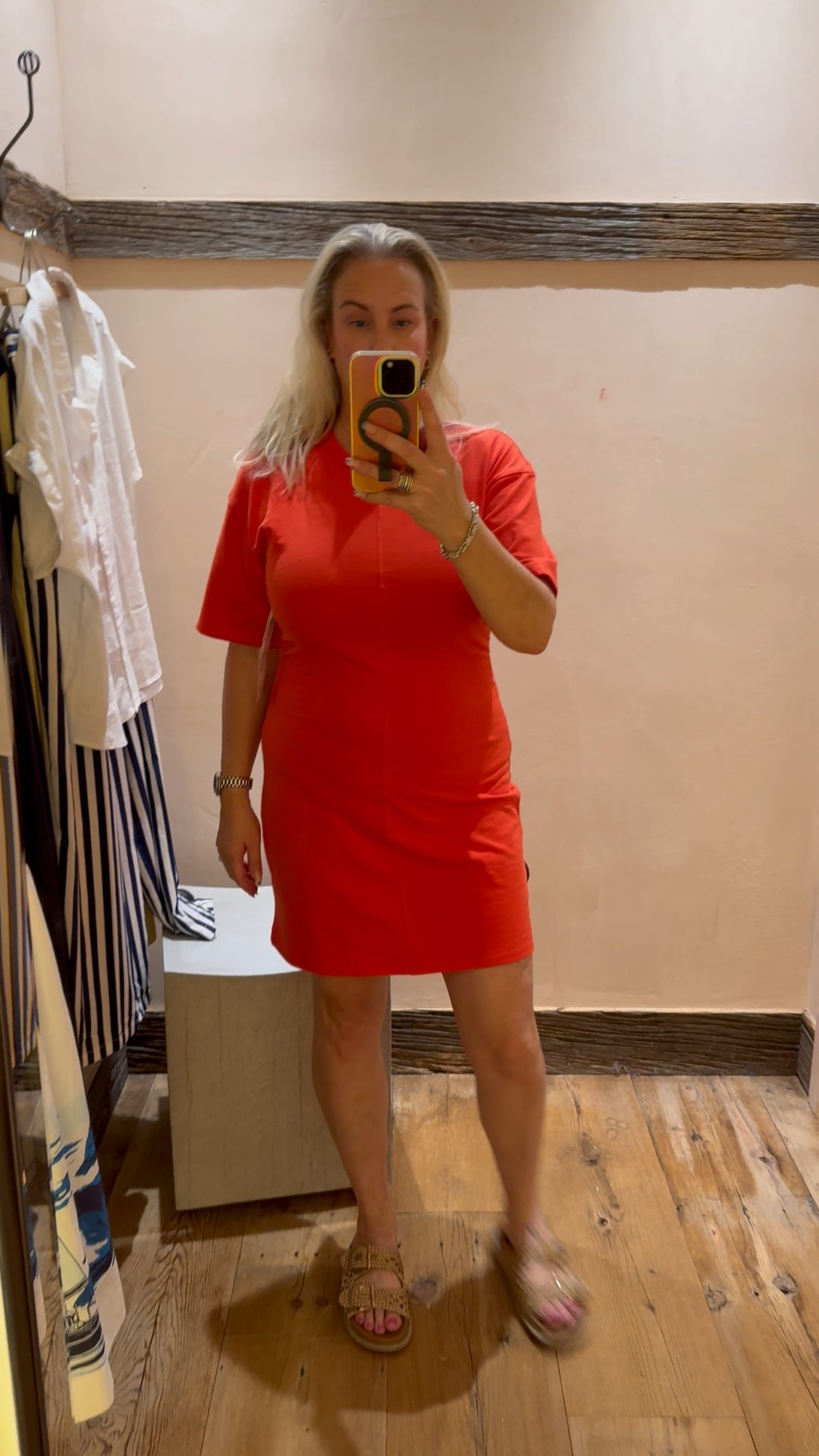 Love this simple tee dress!  Wearing a Medium (liked the tighter fit) but totally could size up and it wouldn’t look huge 

Summer outfit, tee shirt dress, comfy dress, midsize fashion, midsize fitted dress, anthropologie dress 

#LTKTravel #LTKMidsize
