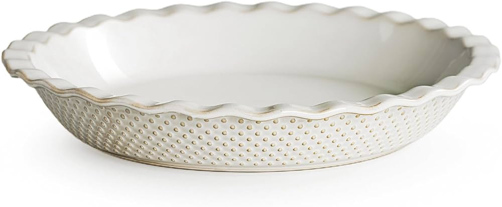 getstar Ceramic Pie Pan, 9 inch Pie Dish for Baking, Non-Stick, Oven & Dishwasher Safe, Farmhouse... | Amazon (US)