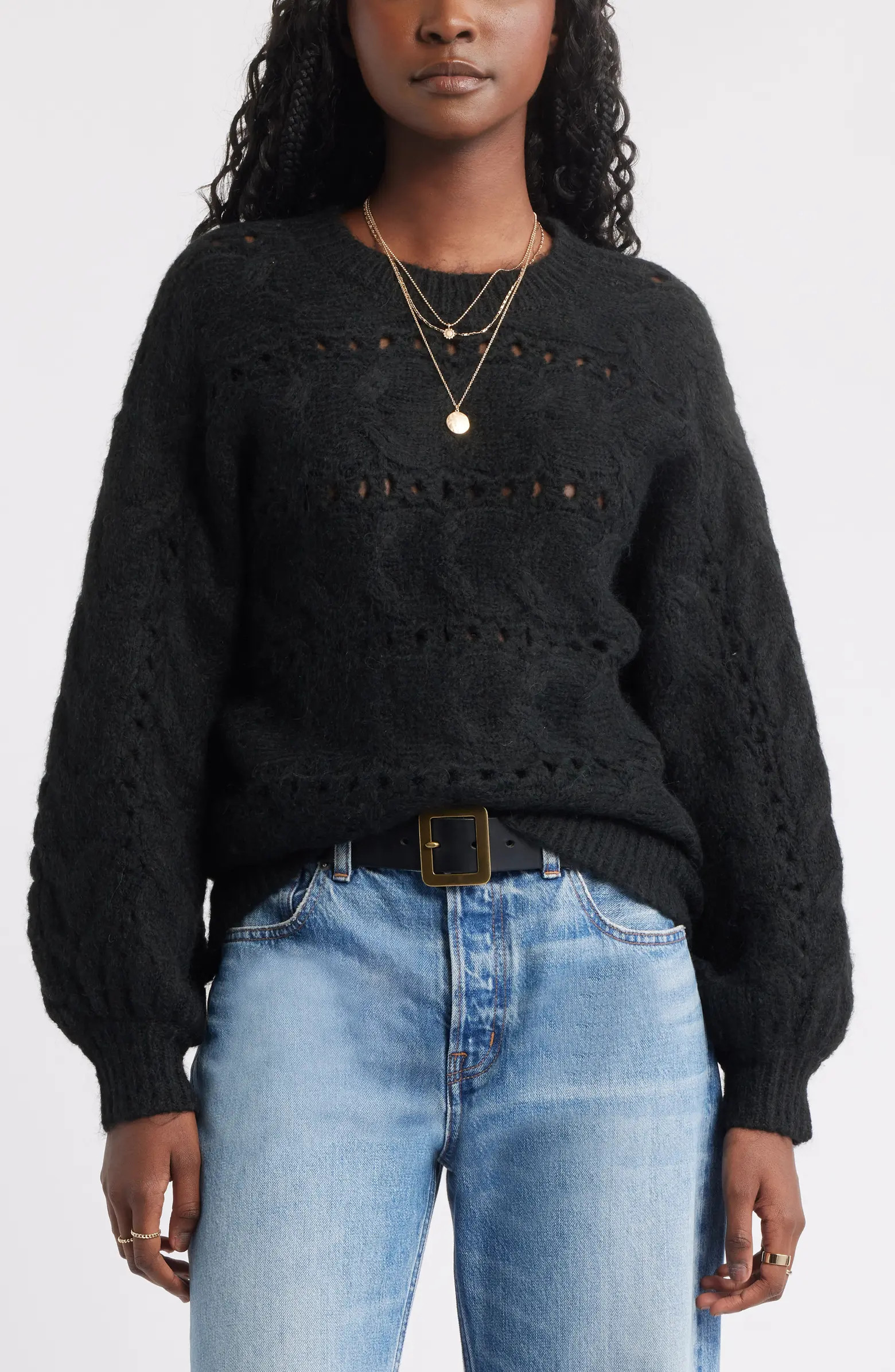 Cable Crewneck Sweater | Nordstrom