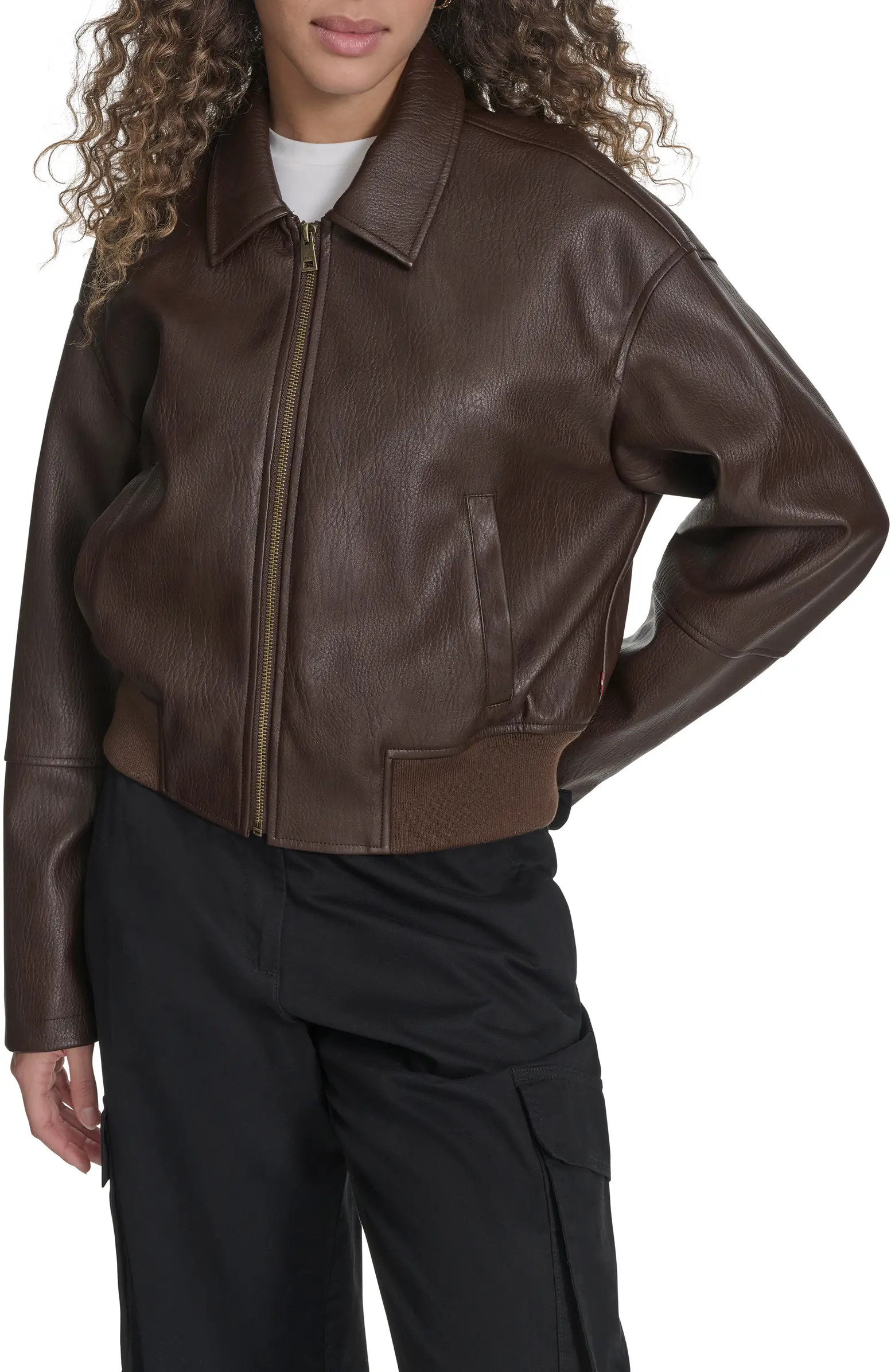 Faux Leather Bomber Jacket | Nordstrom