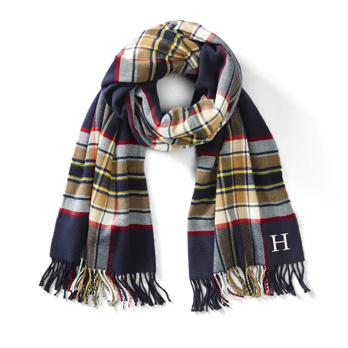 Italian Plaid Blanket Scarf | Mark and Graham