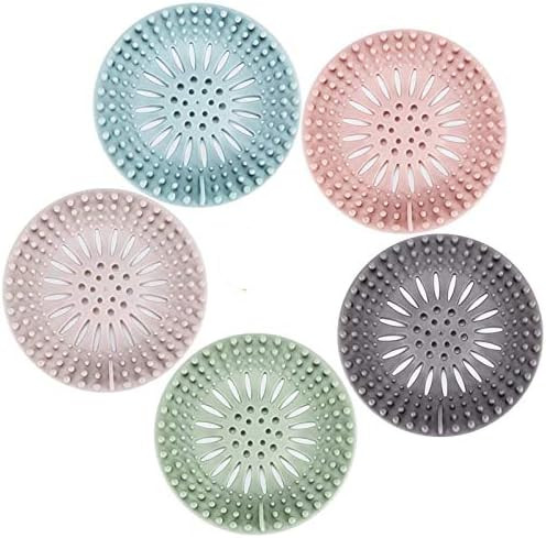 Hair Catcher Durable Silicone Hair Stopper Shower Drain Covers Easy to Install and Clean Suit for Ba | Amazon (US)