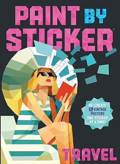 Paint by Sticker: Travel: Re-create 12 Vintage Posters One Sticker at a Time! | Amazon (US)