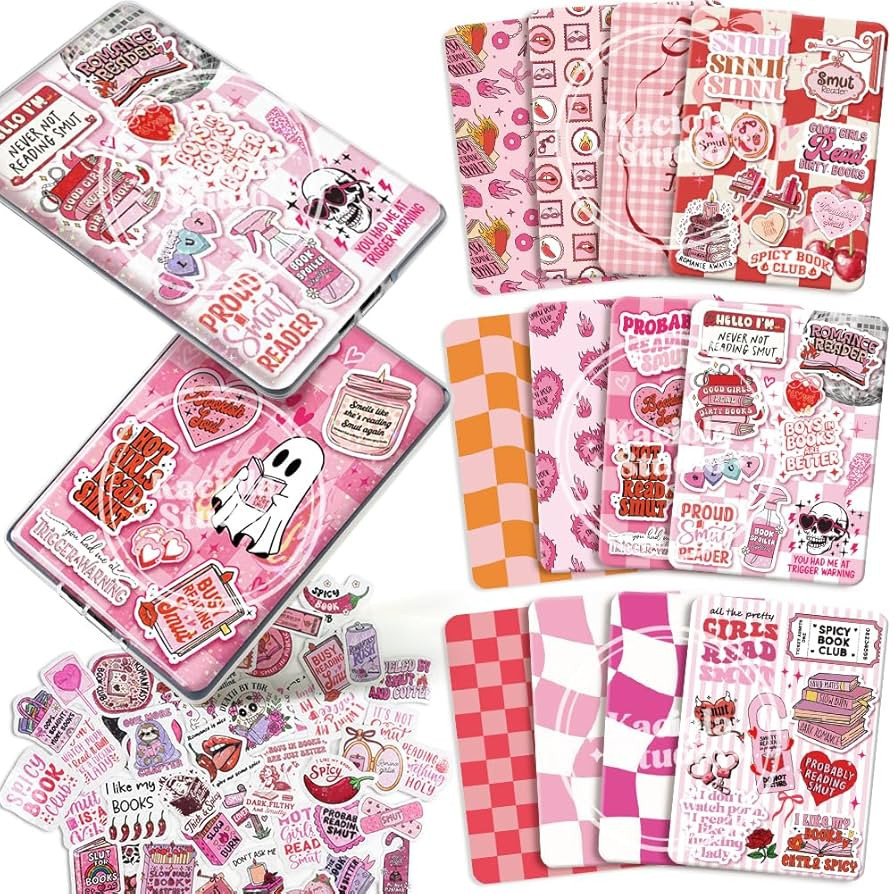 Kaciola 12PCS Inserts Cardstock Paper for Kindle, and 50PCS Scrapbook Stickers for Clear Case, 6.... | Amazon (US)