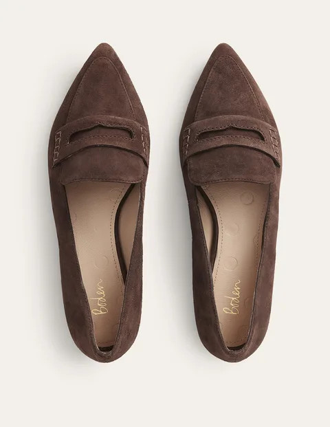 Pointed Toe Penny Loafers | Boden (UK & IE)