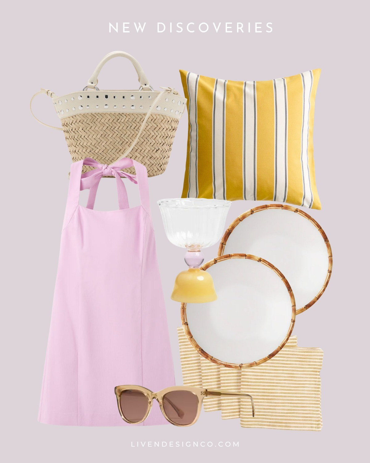 New discoveries. Mango. Style inspiration. Outdoor pillows. Melamine plates. Target home. Bamboo plates. Straw tote. Yellow and pink glassware. 

#LTKSeasonal #LTKSaleAlert #LTKHome