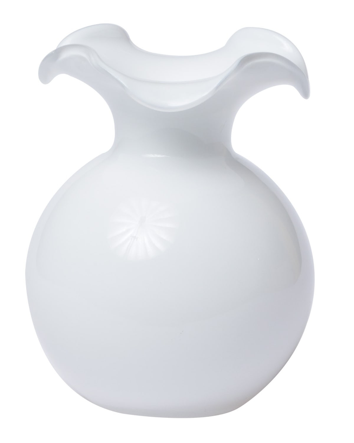 Hibiscus Glass Bud Vase, White | Neiman Marcus