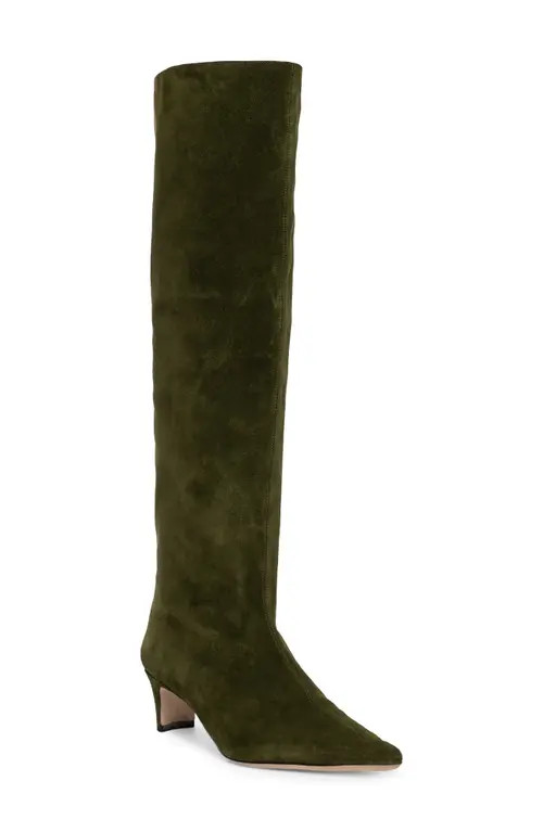 STAUD Wally Knee High Boot in Olive at Nordstrom, Size 7.5Us | Nordstrom