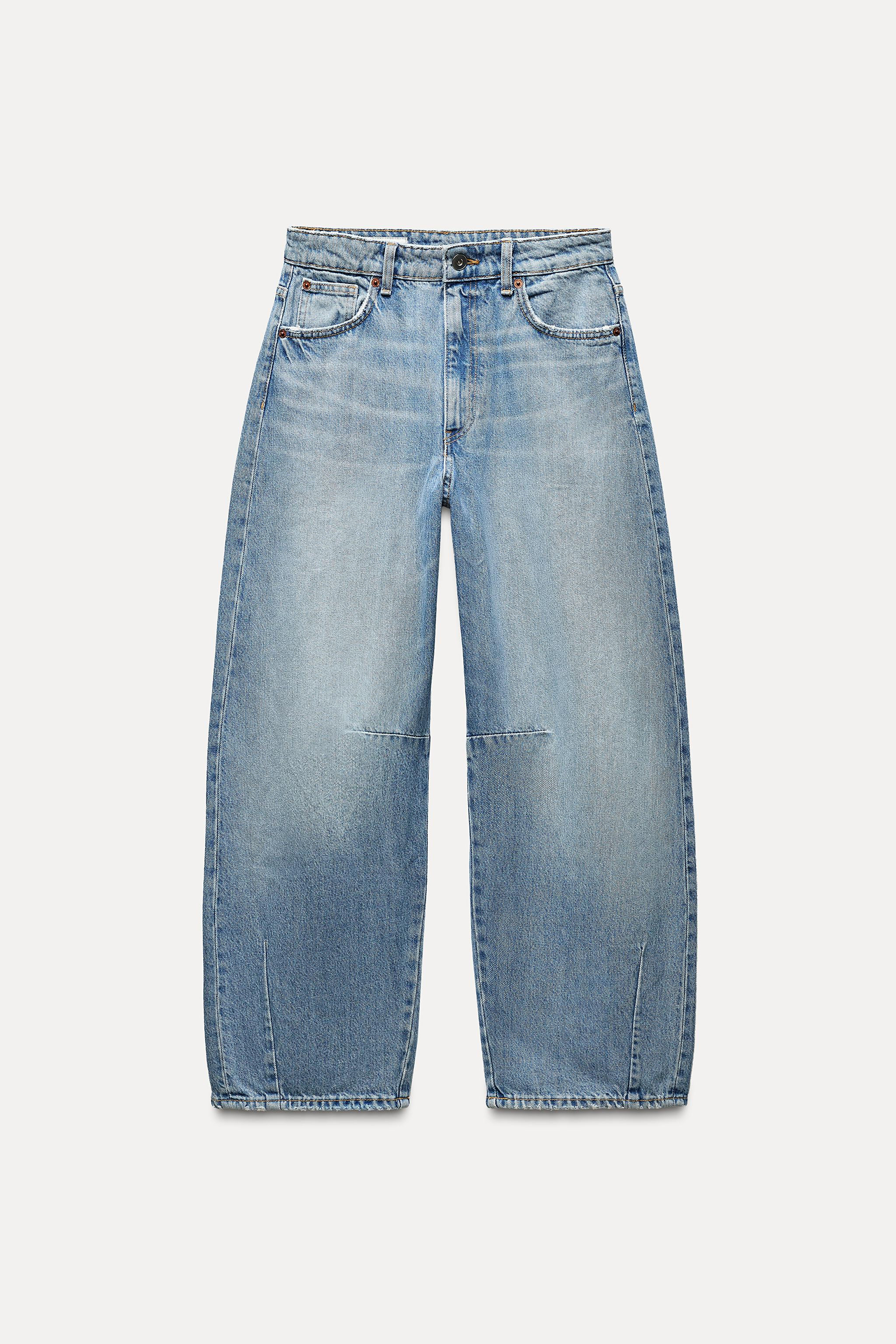 TRF MID WAIST BAGGY BALLOON JEANS | Zara US